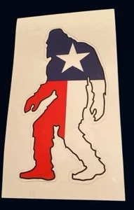 Calcomanía de vinilo Texas Pride Bigfoot Sasquatch 6,5 X 3,5 - Imagen 1 de 1