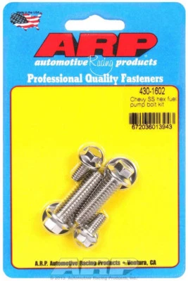 Arp 430-1602 Sbc Small Big Block Chevy Bbc Fuel Pump Bolts Stainless Steel Hex - Image 1 of 4