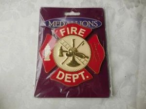 Insignia emblema parrilla coche y camión MedalionFire Department nuevo 5 1/2" - Imagen 1 de 2