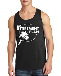 Camiseta sin mangas My Retirement Plan Pickleball para hombre divertida - Imagen 1 de 8