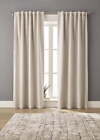 Boucle Blackout Curtain Panel, 50" X 95", Beige Polyester