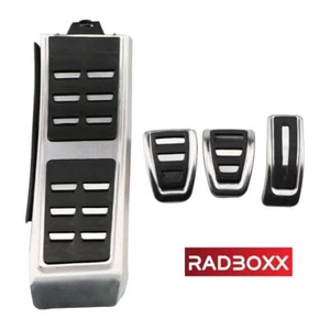 ✅ Sport Edelstahl Pedale Pedalkappen für Audi Q5 8R SQ5 SCHALTER RS S-Line 4-tlg - Picture 1 of 5