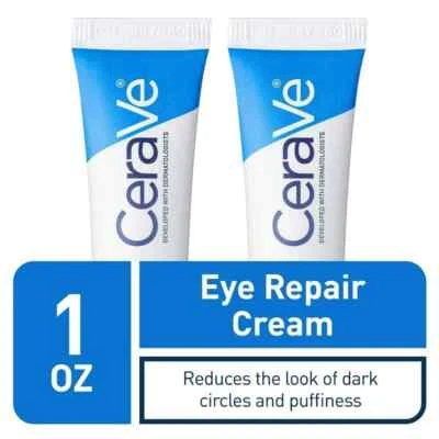 [2 PACK] Crema reparadora de ojos CeraVe para ojeras e hinchazón 0,5 fl oz/14,2 g Foto 1 de 4
