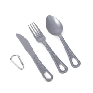 Portable Tableware Ultra Lightweight Picnic Camping Knife Fork Spoon Outdoor - Picture 1 of 5