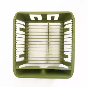 Vintage Avocado Green Dish Drying Rack 1970s Kitchen - Picture 1 of 6