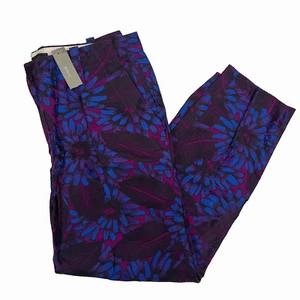 J.Crew NWT Garden Pants Midnight Floral Jaquard Casual Party Business Womens 10 - Picture 1 of 21