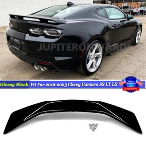 For 2016-2023 Chevy Camaro RS SS ZL1 Rear Trunk Spoiler Wing Glossy Black ABS - Picture 1 of 16