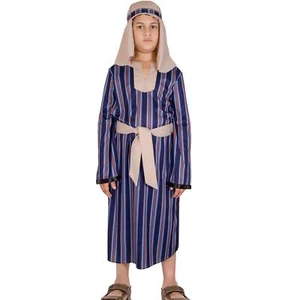 Kids Boys Xmas Nativity Shepherd Townspeople Joseph Costume Villager Costume - Picture 1 of 9