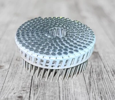 1-7/8" x .092 Ring Shank, Plastic Collated, Aluminum Coil Nails (Pack of 6,000 - Image 1 of 3