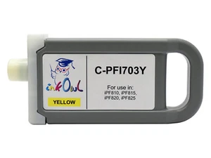 InkOwl 700ml Compatible Cartridge for CANON PFI-703Y YELLOW iPF820 iPF825 - Picture 1 of 1