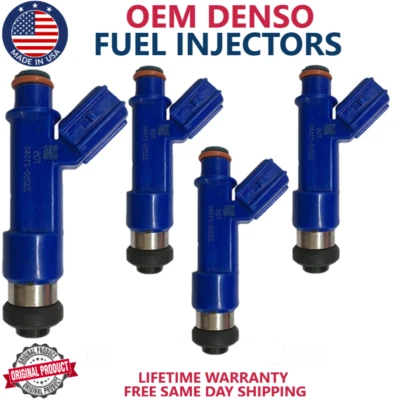 4 piezas Inyectores de combustible OEM DENSO para 2003 2004 2005 2006 07 08 Toyota Matrix 1,8 L Foto 1 de 3