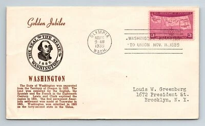 SC# 858-22d.1 FDC - Nice Cachet - Single - Olympia - L34302 - Image 1 of 2