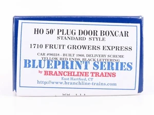 HO Branchline Blueprint Kit #1710 RBNX Fruit Growers Express 50' Box Car #90228 - Picture 1 of 5