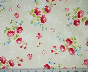 Boundless 100% Baumwolle Quilt Stoff Flower Shoppe II Beige Bouquet Blender - Bild 1 von 1