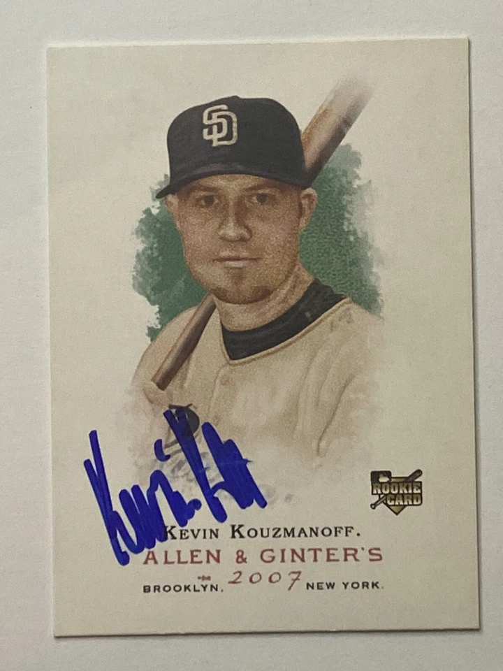 Kevin Kouzmanoff Signed 2007 Allen & Ginter’s Padres Autographed  - Image 1 of 2