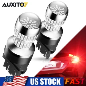AUXITO LED Brake Stop Tail Light Bulbs Red 3157 4157 Super Bright 360° Beam Lot - Picture 1 of 16