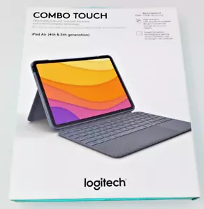 Logitech Combo Touch Keyboard Case for iPad Air 4th/5th Gen - Oxford Gray Sealed - Picture 1 of 2