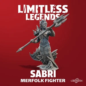 Merfolk Fighter - Sabri - Male | Limitless Legends | D&D Miniature 32mm - Bild 1 von 1