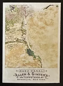 2009 Topps Allen Ginter SUEZ CANAL #220 Ägypten Wasserstraße - Bild 1 von 2