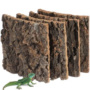 4 Pcs Decorazione Acquario Sfondo Terrario Di Sughero Background - Foto 1 di 11
