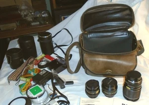 Minolta SLR Lenses (3) and Accessories - Picture 1 of 5