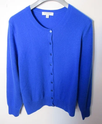 M&S Autograph 16 Pure Cashmere Med Blue Cardigan - Image 1 of 4