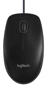 Logitech B100 Wired Optical USB Mouse 910-003357 for PC Laptop Mac Windows - Picture 1 of 7