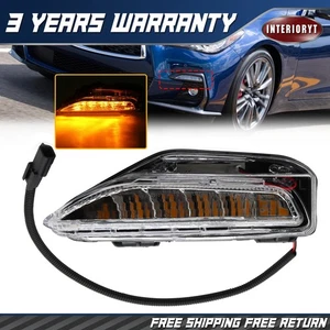 Front Left Turn Signal Light Lamp For 2014-2019 Infiniti Q50 Q50s LH Driver Side - Picture 1 of 9