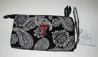 Vera Bradley Texas Tech Raiders Paisley Wristlet NWT - Image 1 of 4