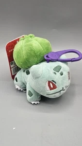 Bulbasaur Clip on Plüsch Pokémon Clip n Go Rucksack 3" Plüschfigur Pokemon Schlüssel - Bild 1 von 5