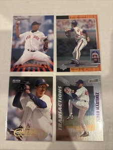 PEDRO MARTINEZ 4 MLB BASEBALL CARD LOT—MONTREAL EXPOS - Boston Red Sox - Picture 1 of 5
