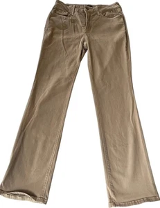 NYDJ Marilyn Straight Leg Jeans 6P Beige 5 Pocket Baumwolle Stretch 26" Taille - Bild 1 von 7