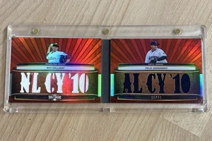 HALLADAY / HERNANDEZ #/36 - 2011 Topps Triple Threads CY YOUNG Booklet #TTRDC-6 - Picture 1 of 5