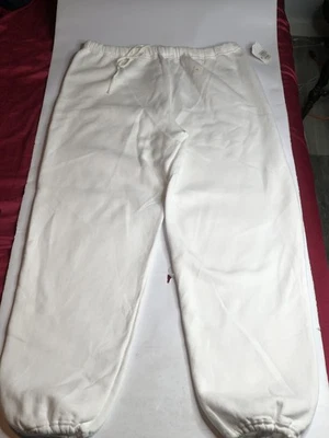 Pantalones deportivos Russell para hombre XL vintage blancos sin existencias EE. UU. 50/50 Foto 1 de 4
