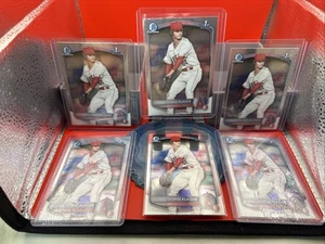 (6) GEORGE KLASSEN 2025 Bowman Chrome 1st Los Angeles Angels #BCP-63 Lot - Picture 1 of 14