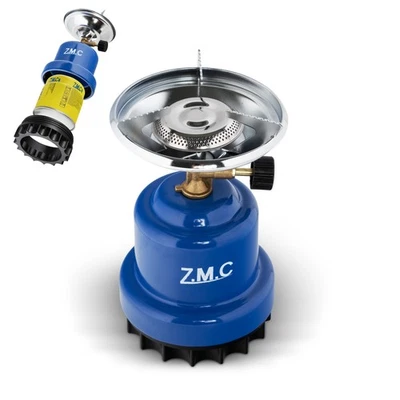 ZMC 2in1 camping stove gas cooker shisha coal lighter 1 burner + gas cartridges - Image 1 of 4