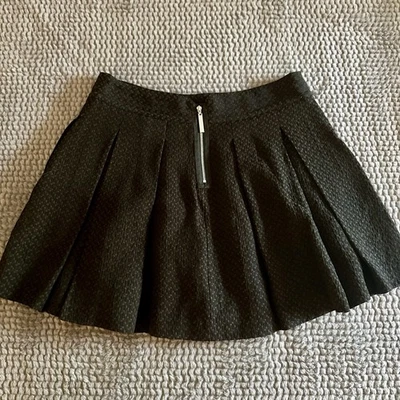 Falda Kensie Cremallera Negro Gris Patrón Talla 6 Foto 1 de 3