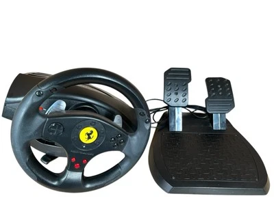 THRUSTMASTER Ferrari GT 3-in-1 Racing Wheel V2 Pedals for PS2 - Image 1 of 4