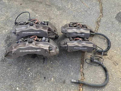 Juego de 4 pinzas de freno Brembo 2008-2010 Porsche Cayenne OEM (rotor de 12,99") Foto 1 de 4