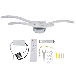 BHDK Modern LED Ceiling Chandelier 23.6 48W 3000LM Wavy 3 Color Dimmable LED - Picture 1 of 12