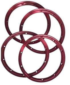 KM Felgenringe verstärkt (4 Stk) innen rot HPI Baja, Losi 5ive-T, FG, u.a. NEU - Bild 1 von 1