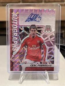2021-22 Panini Mosaic Cesc Fabregas Pink Mosaic Auto 04/10 # MATCH NM Arsenal - Picture 1 of 3
