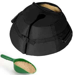 Umbrella Base Weight Round 600D Heavy Duty Sand Bags Weatherproof Umbrella sdbrw - Picture 1 of 12