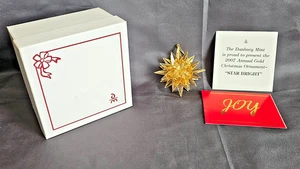 Star Bright 2007 adorno anual chapado en oro de Danbury Mint - Imagen 1 de 3