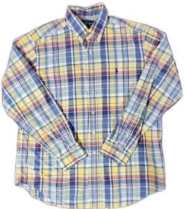 Camisa Ralph Lauren Calce Clásico Abotonada Talla XLarge Azul Blanco Cuadros - Imagen 1 de 6
