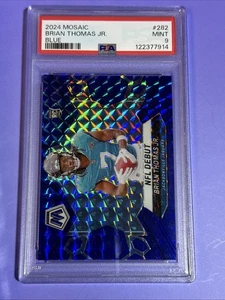 2024 Mosaic Brian Thomas Jr Blue Prizm /99 PSA 9 - Picture 1 of 2