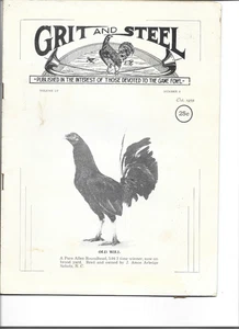 Vintage Geflügelzeitschrift Grit and Steel dem Wildgeflügel gewidmet Januar 1943 - Bild 1 von 1