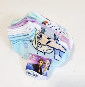 Disney Frozen Little Girls 6 Pk No Show Socks Sz 4 - 6X - NWT - Picture 1 of 2