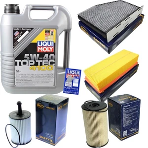 KIT TAGLIANDO FILTRO OLIO LIQUIDO MOLY 5L 5W-40 per VW Passat Variant 3C5 2.0 TDI - Foto 1 di 12