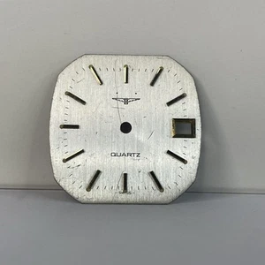 Longines Men’s Silver Quartz Square Watch Dial 17.8mm - Picture 1 of 7